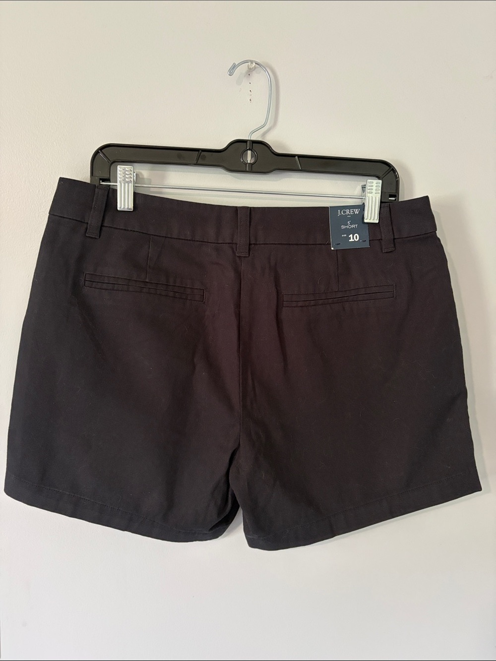 J. Crew Black Tailored Cotton-Blend Shorts - Picture 2 of 3